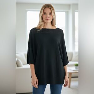 New York & Company Black Knit Top –Size M (NWT)